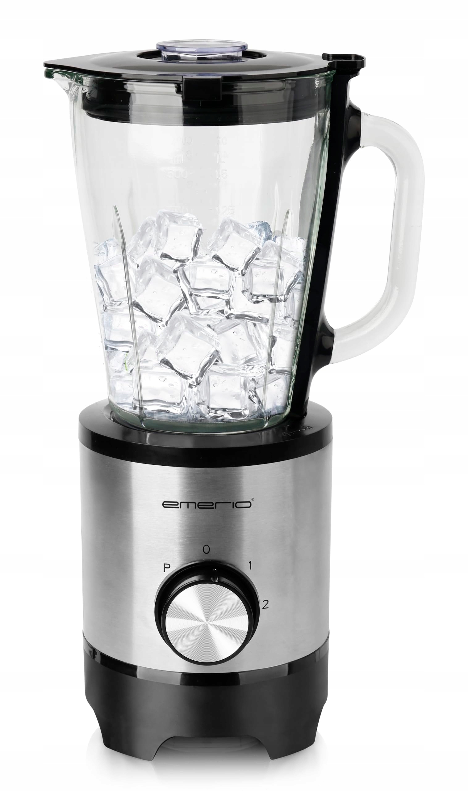 EMERIO Blender Kielichowy 1.5L Szkło BPA Free Kruszenie Lodu 500W — miniatura 3