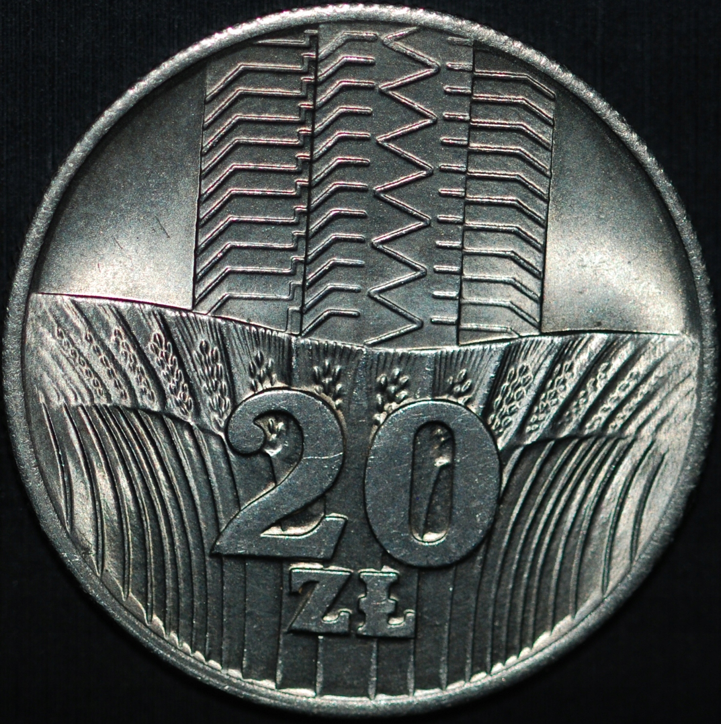 20 zł 1974 - Wieżowiec i Kłosy - mennicze