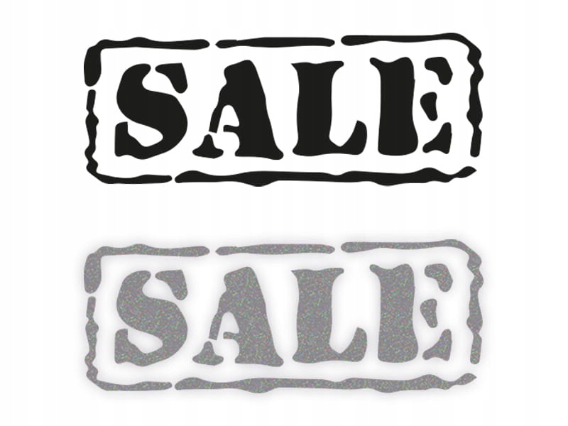 SALE W01 - Naklejka na samochód na auto ODBLASKOWA
