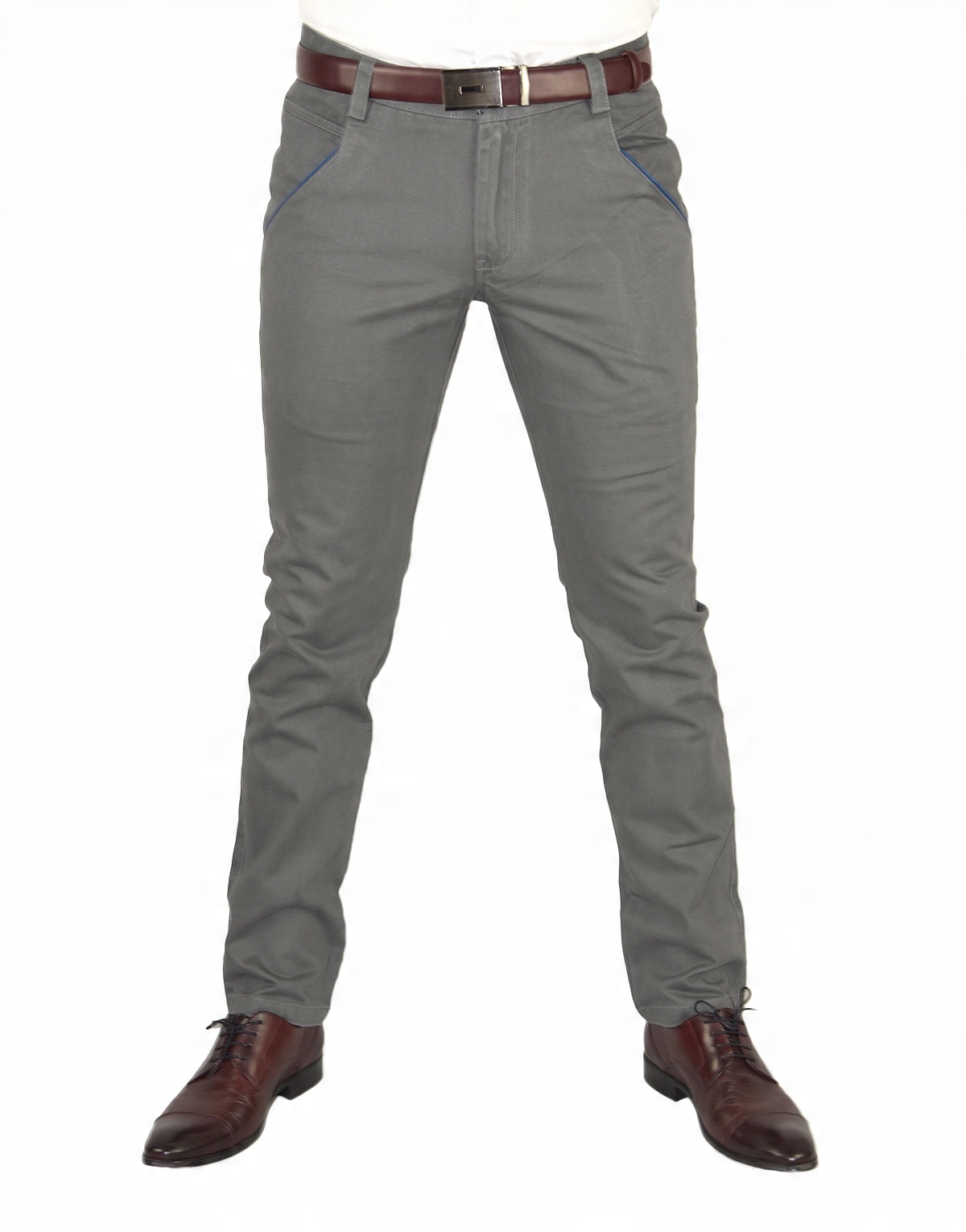 

Spodnie męskie Eleganckie casual W32 L32 Szare