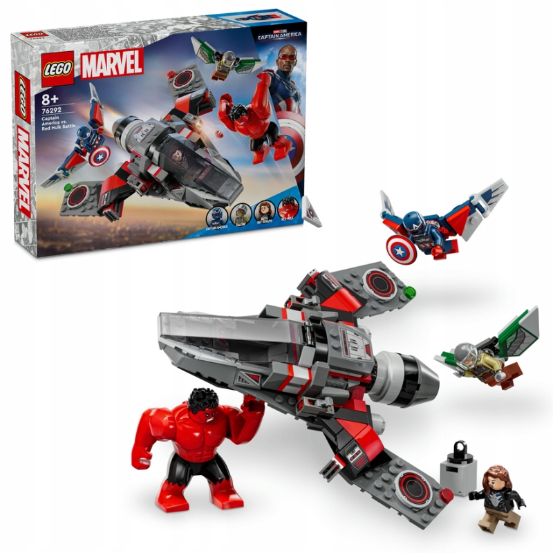 Lego Marvel 76292 Souboj: Kapitán Amerika vs. Red Hulk