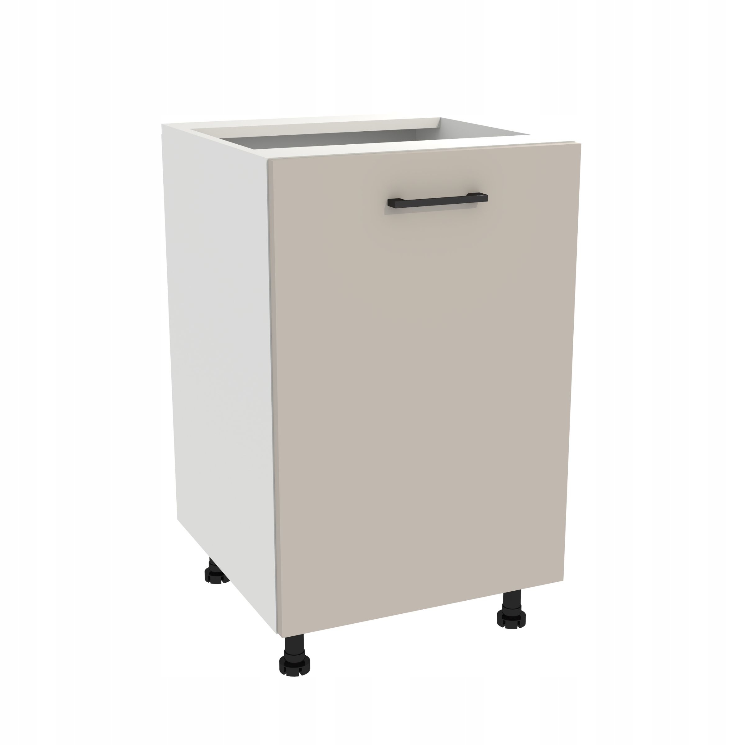 Spodná kuchynská skrinka 50 Capri korpus Biela predná časť Kašmír Mat