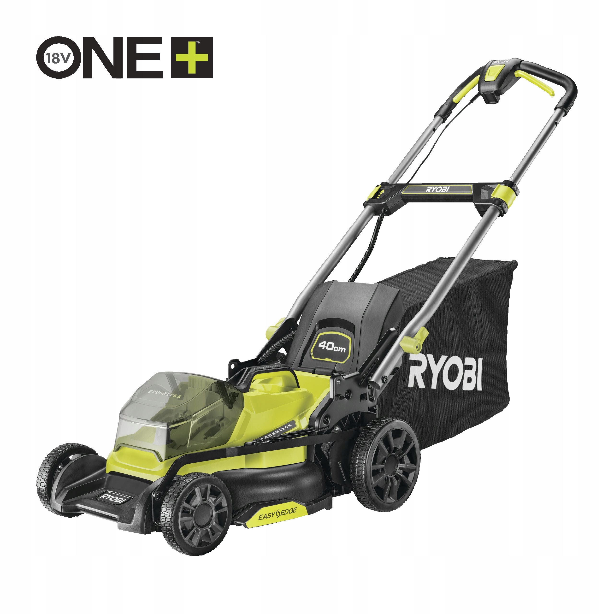 Ryobi RY18LMX40C-0 18V One+ Bezuhlíková kosačka na trávu záber 40cm bez Aku