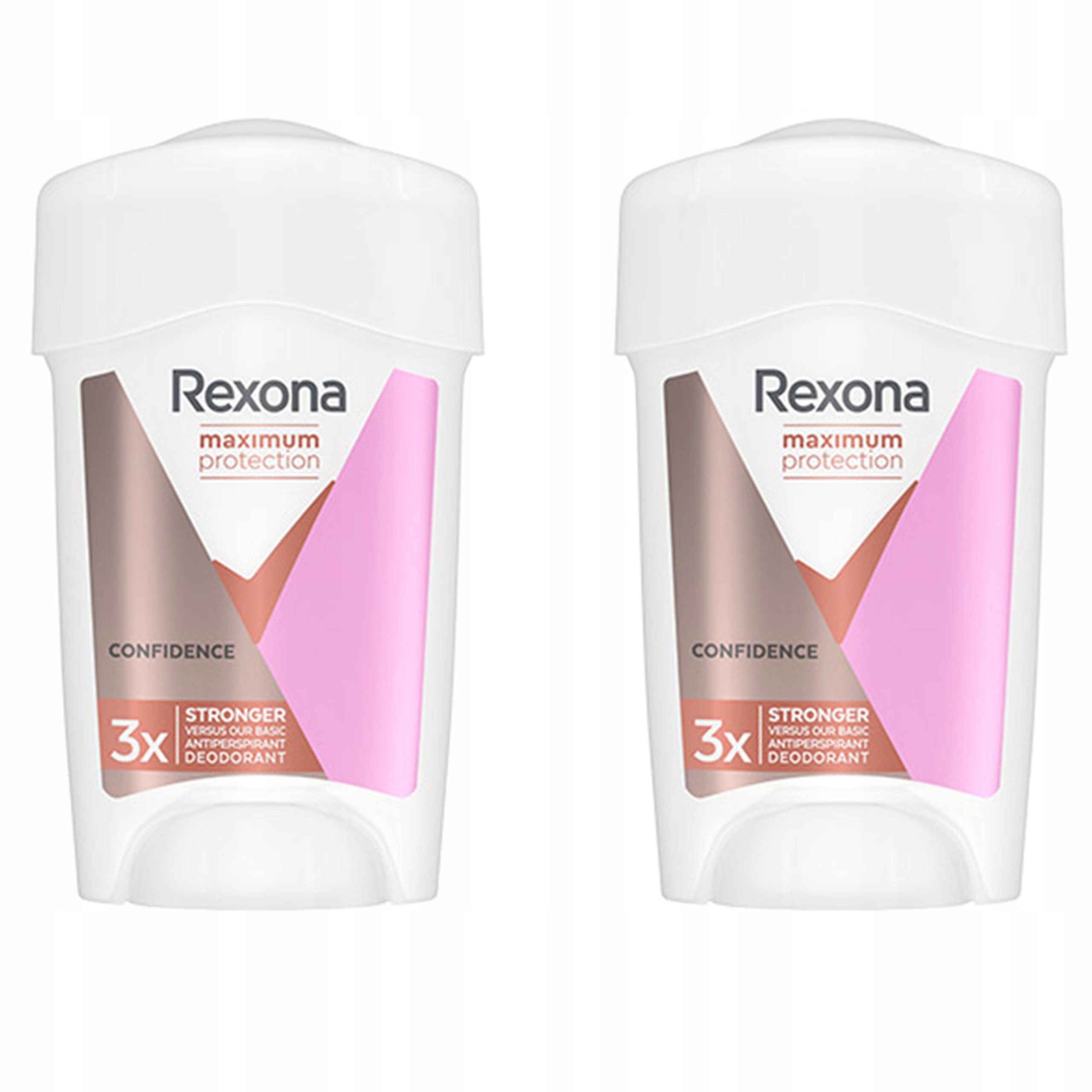 Rexona Sada Confidence Krémový antiperspirant v tyčince pro ženy 2x 45 ml