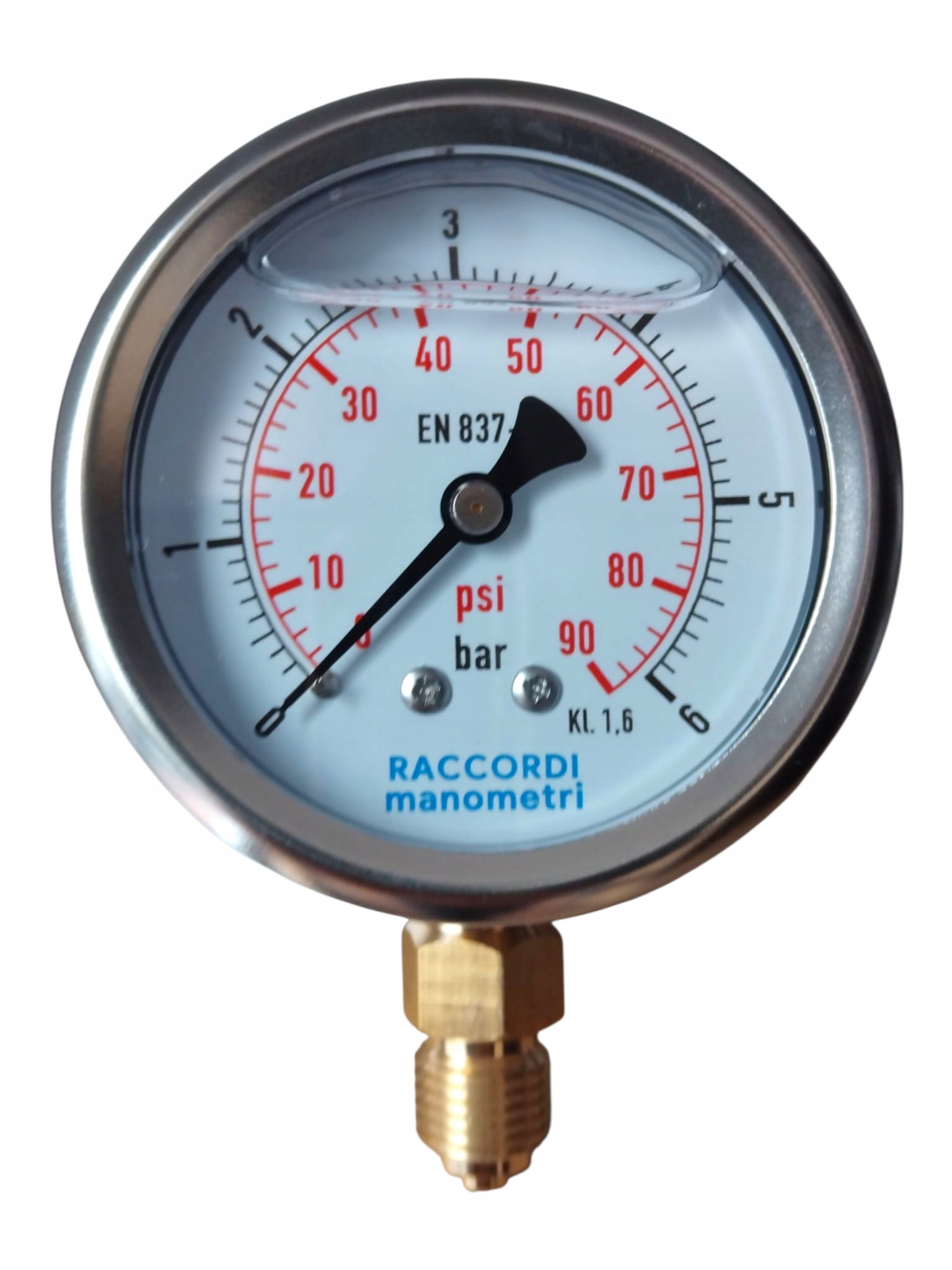 Spodní manometr MG1-100 6 bar, závit 1/2"