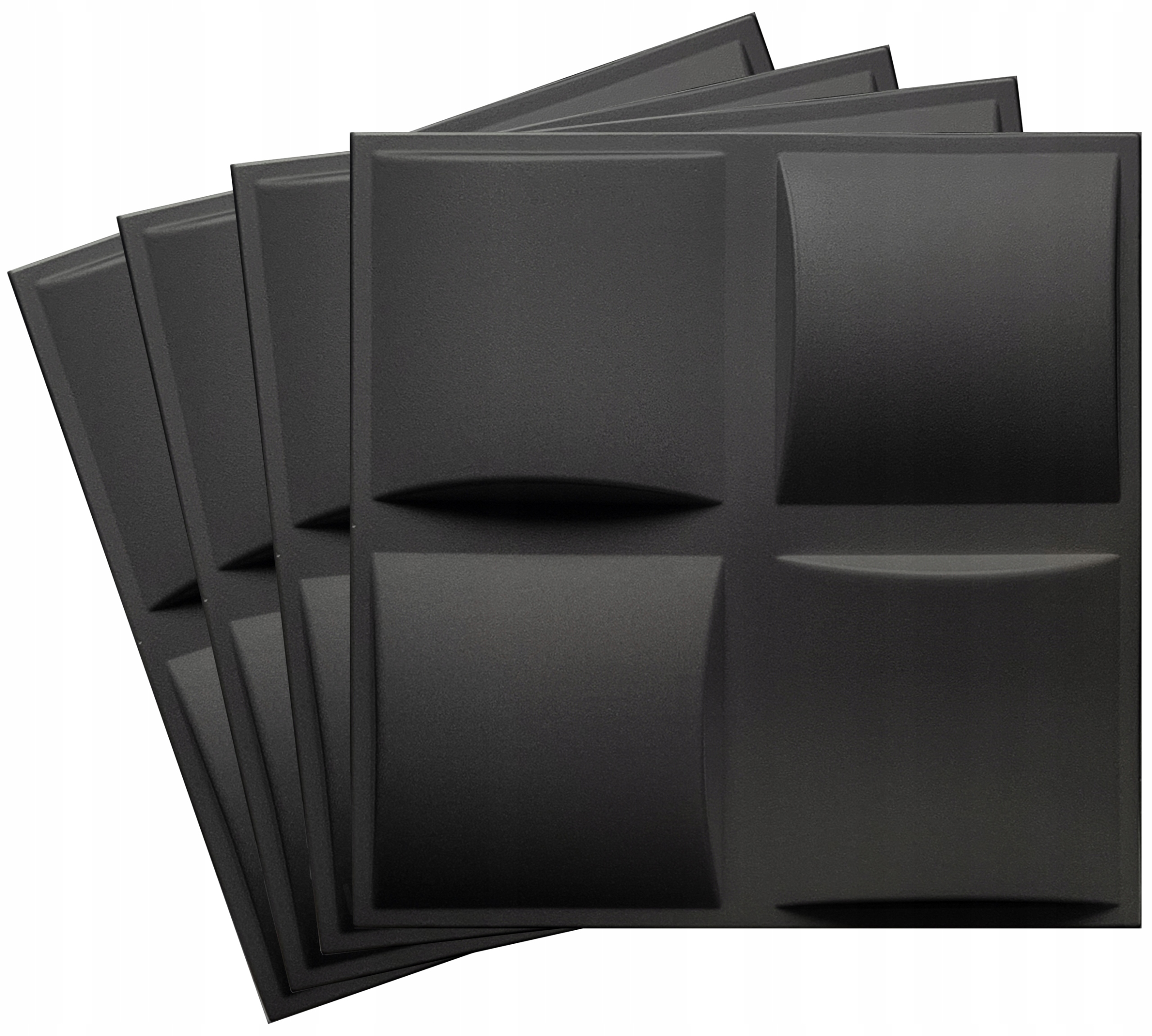 

Czarne Panele Ścienne Kasetony sufitowe 3D Pled 4x