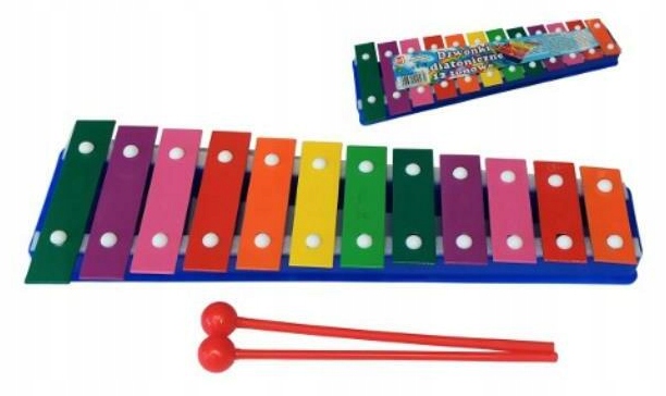 Cymbałki 12 tonowe kolorowe