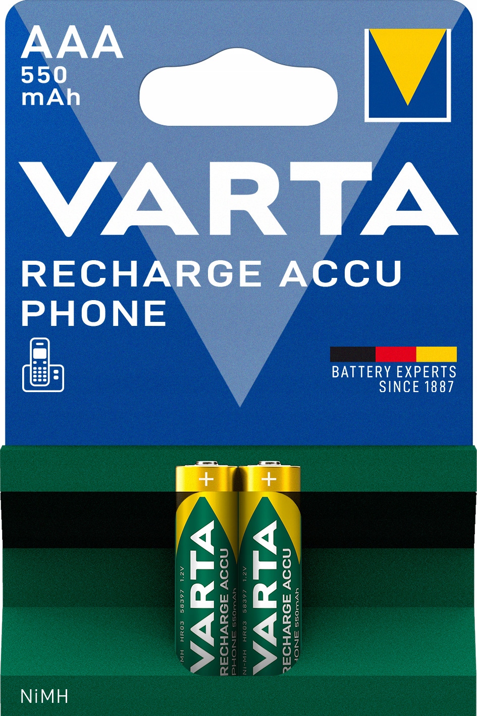 2x Akumulator Varta Phone Aaa 550 Mah
