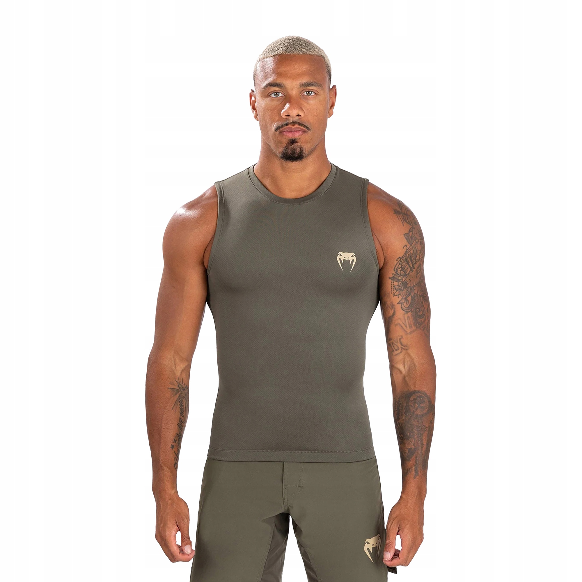 Pánský nátělník Venum Contender Rashguard khaki L