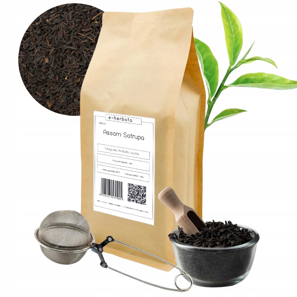 Herbata Czarna Liściasta Łagodna Assam Tgfopi Satrupa Indie 500G