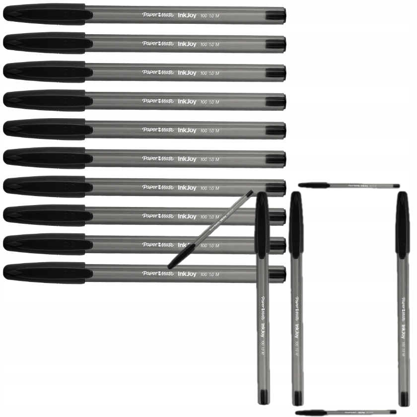 

10 szt. Długopis Inkjoy pisanie bez wysiłku Czarny