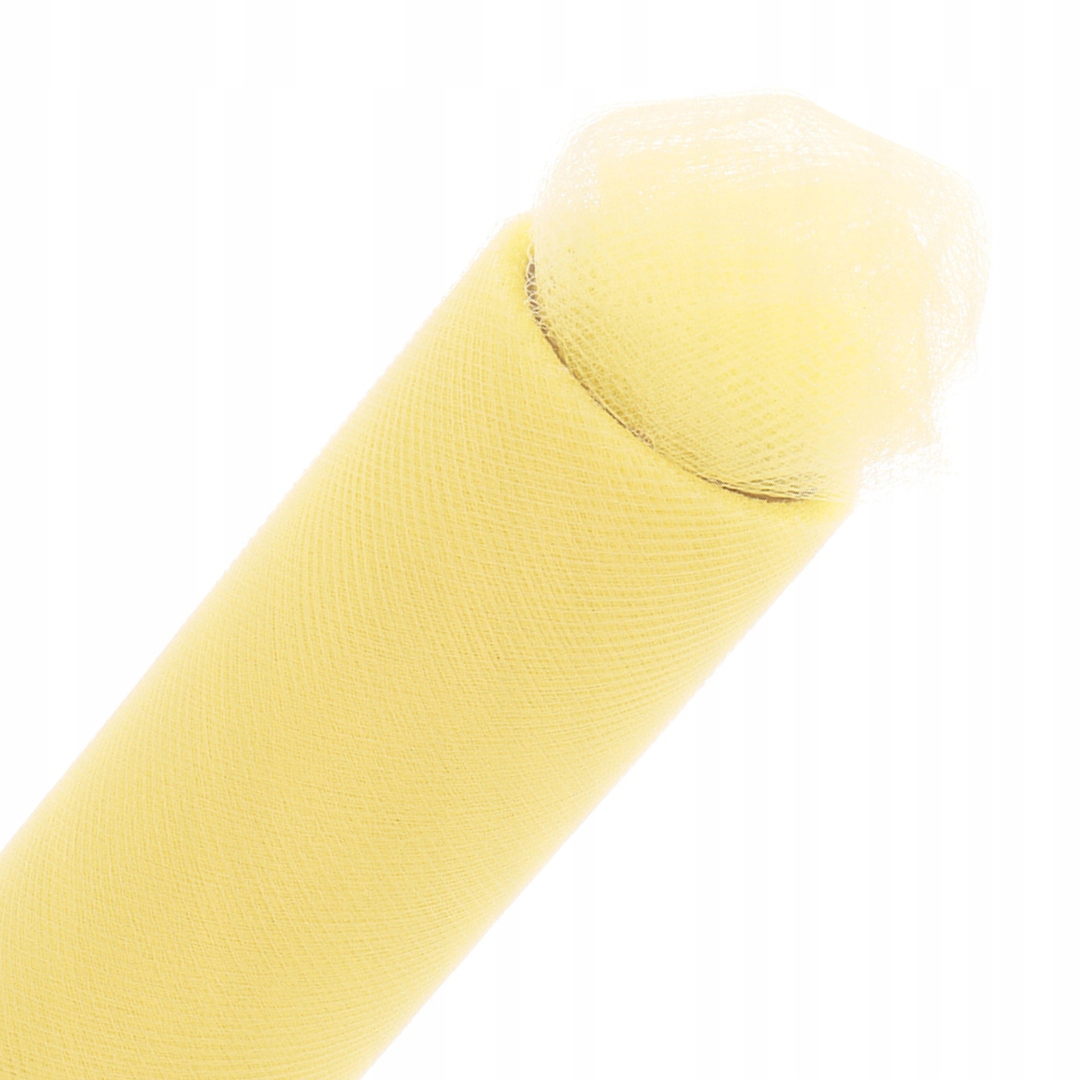 Tiul dekoracyjny na rolce tutu 15cm 9m cytrynowy