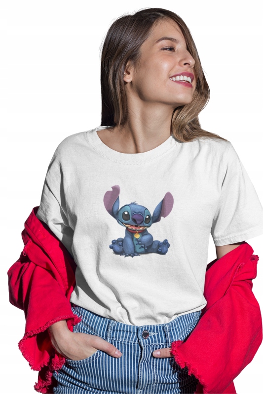 

Koszulka Lilo i Stich Damska Love Stich Biała 3 S