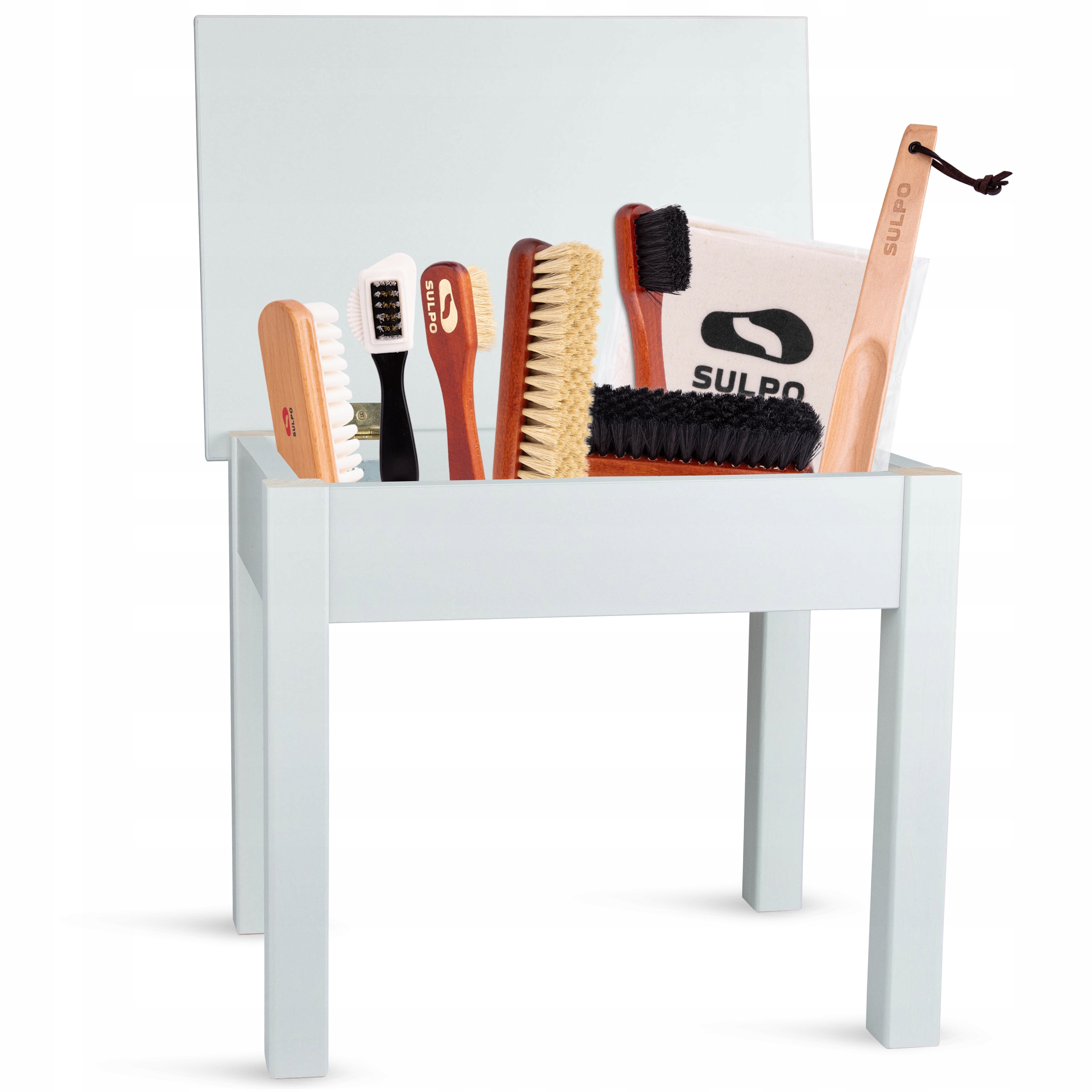 Sada Lakovaných Kartáčů Na Boty, Čištění, Péče O Semiš, Kůže