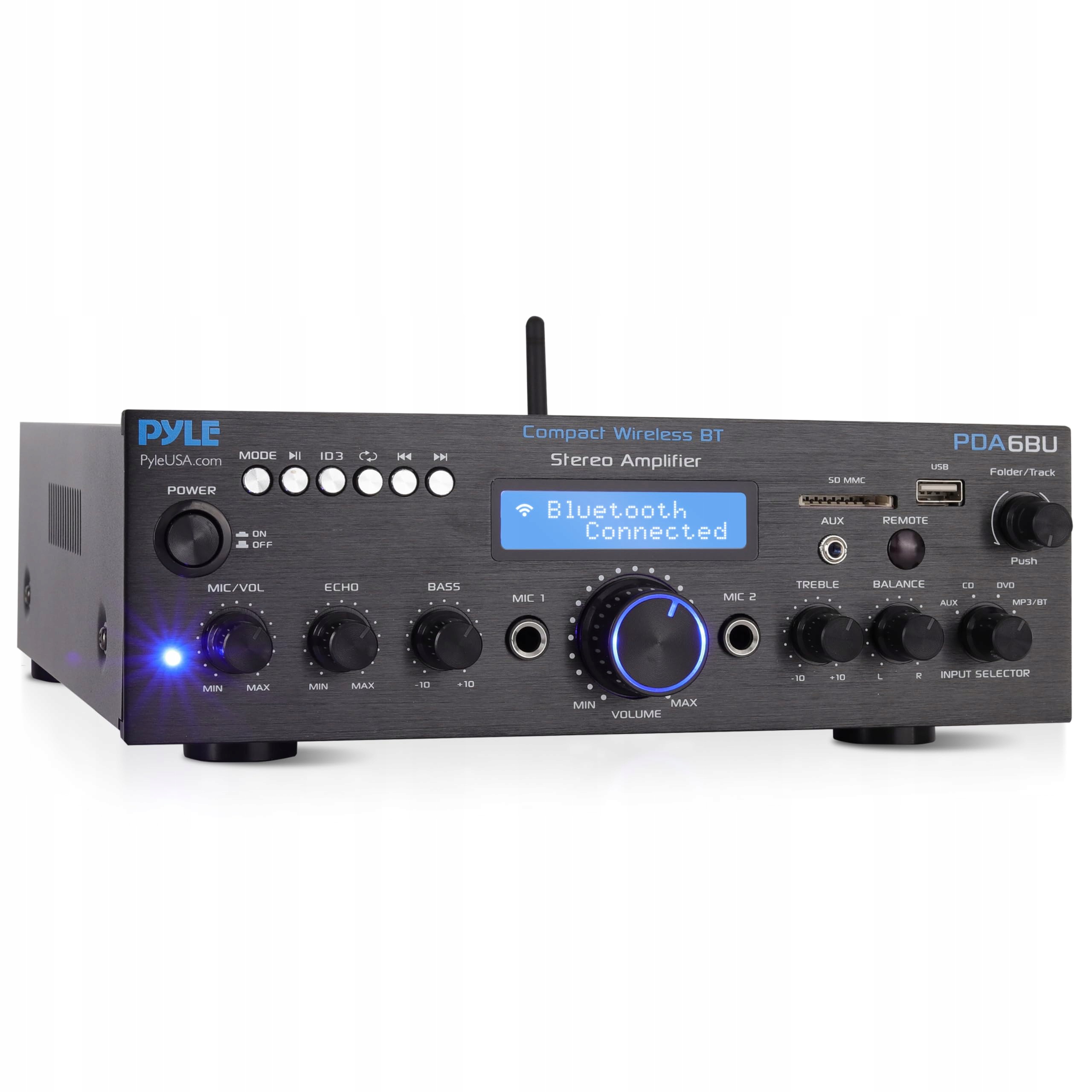 Pyle HiFi zesilovač 200 W Bluetooth, 2 kanály