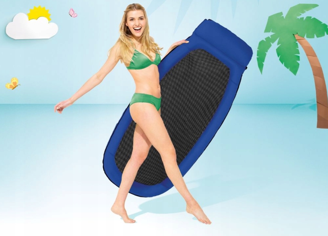 INTEX 58836 MATERAC Z SIATKĄ NIEBIESKI 178x94cm Rodzaj Materace