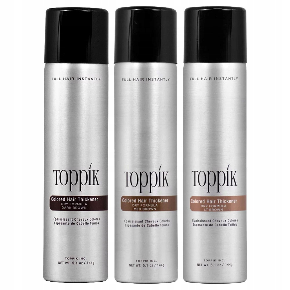 Originální Toppik Thickener 144 g Mikrovlákna ve spreji – Distributor Pl