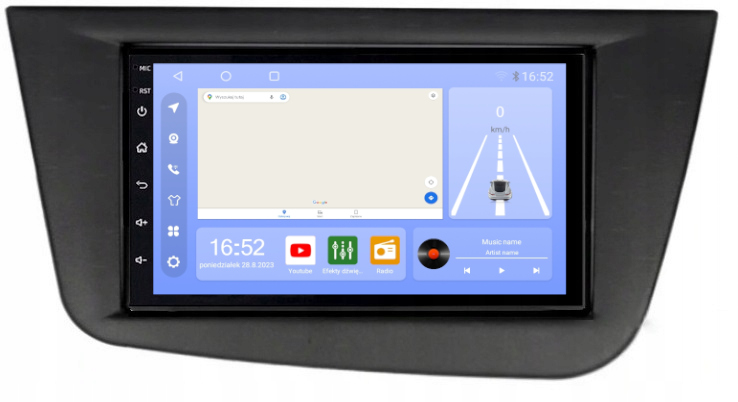 Radio Gps Android Usb Wifi Bt Seat Leon 2004-2012 8GB 256GB Sim Modem