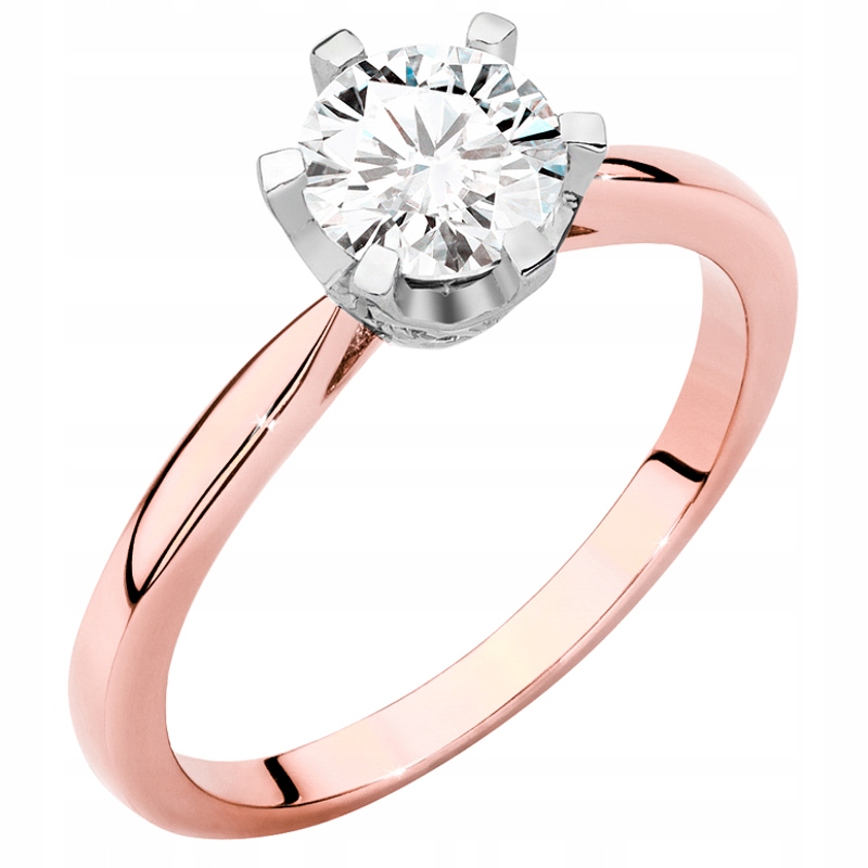 Krásný Zlatý Prstýnek 585 s Briliantem 0,76 ct