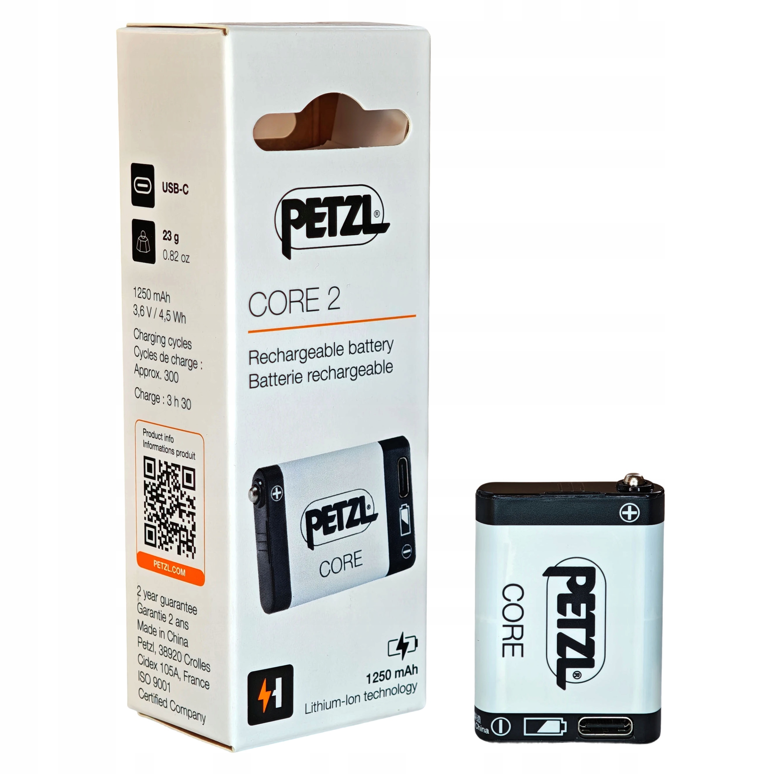 Akumulátor Petzl Core Usb-c 1250mAh 3.6V 4.5Wh Hybrid Concept