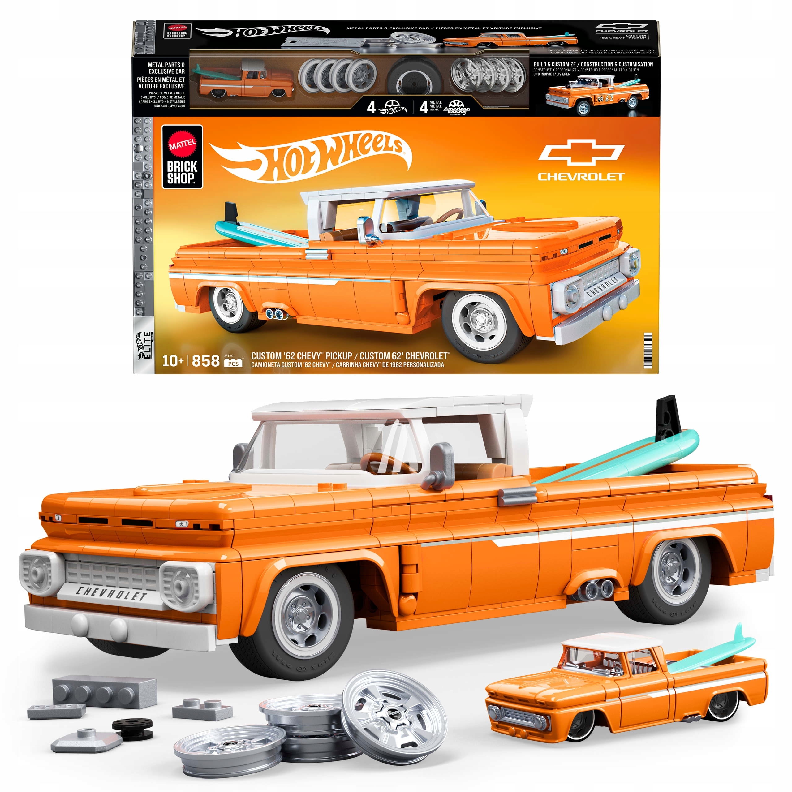 Mattel Brick Shop Hot Wheels Elite Series Custom ’62 Chevy Pickup JFT20