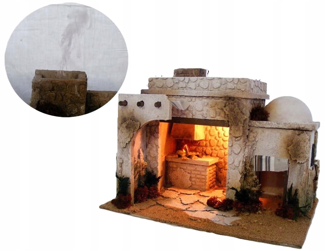 Domček s sporákom Dymový Komín 35x25x27 cm