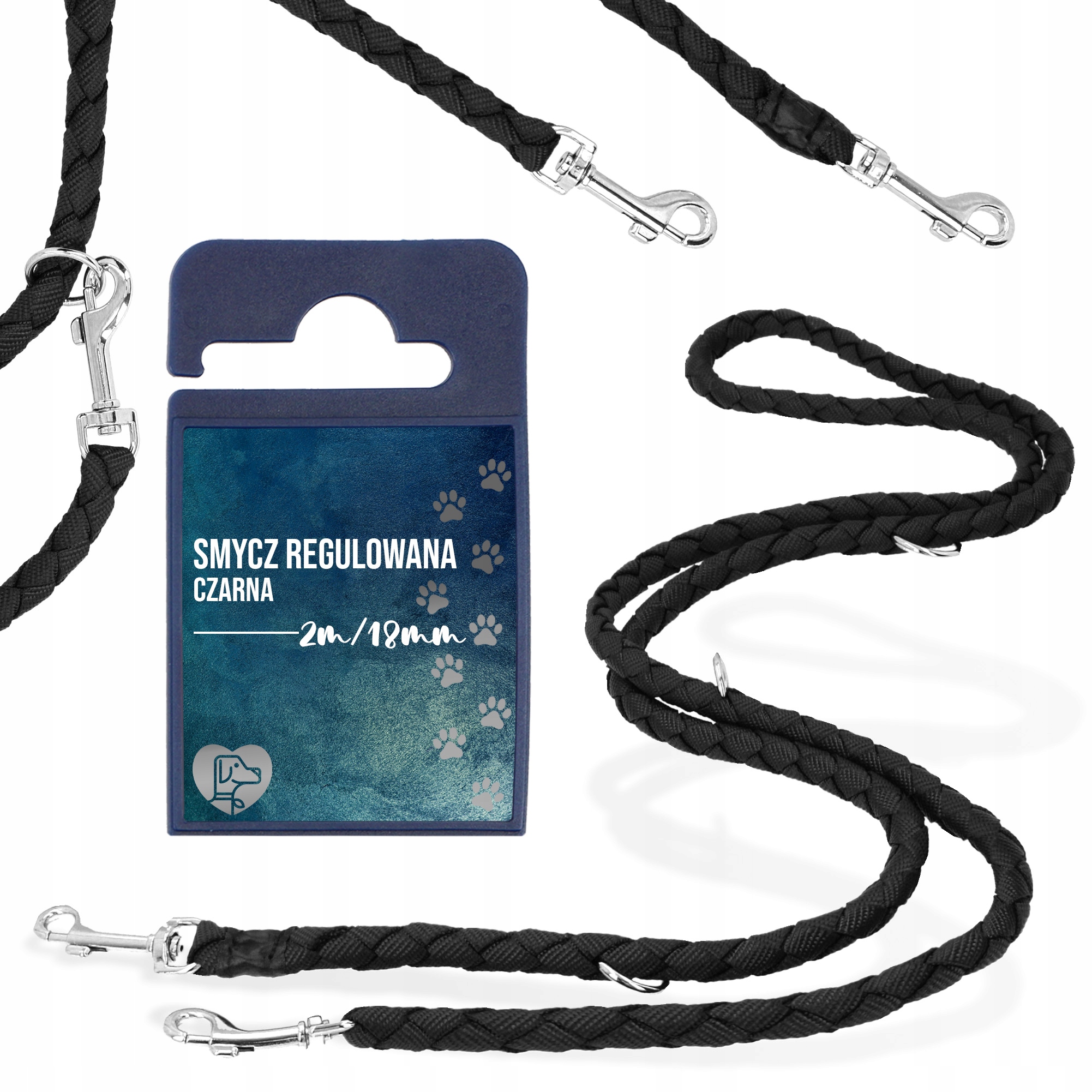 Vodítko Pro Velkého Psa Přepínací 2 m Tréninkové Nastavitelné Pro Běhání Pevné Odolné Gru 5F