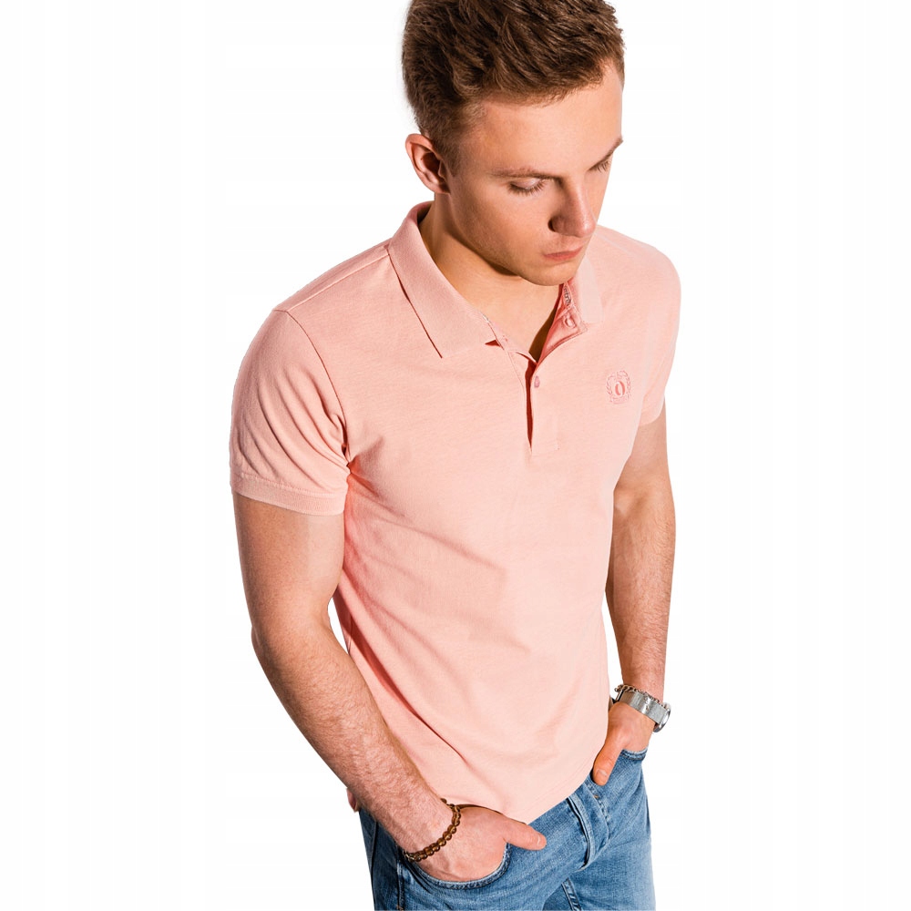 

Koszulka męska polo klasyczna S1374 łososiowa XXL