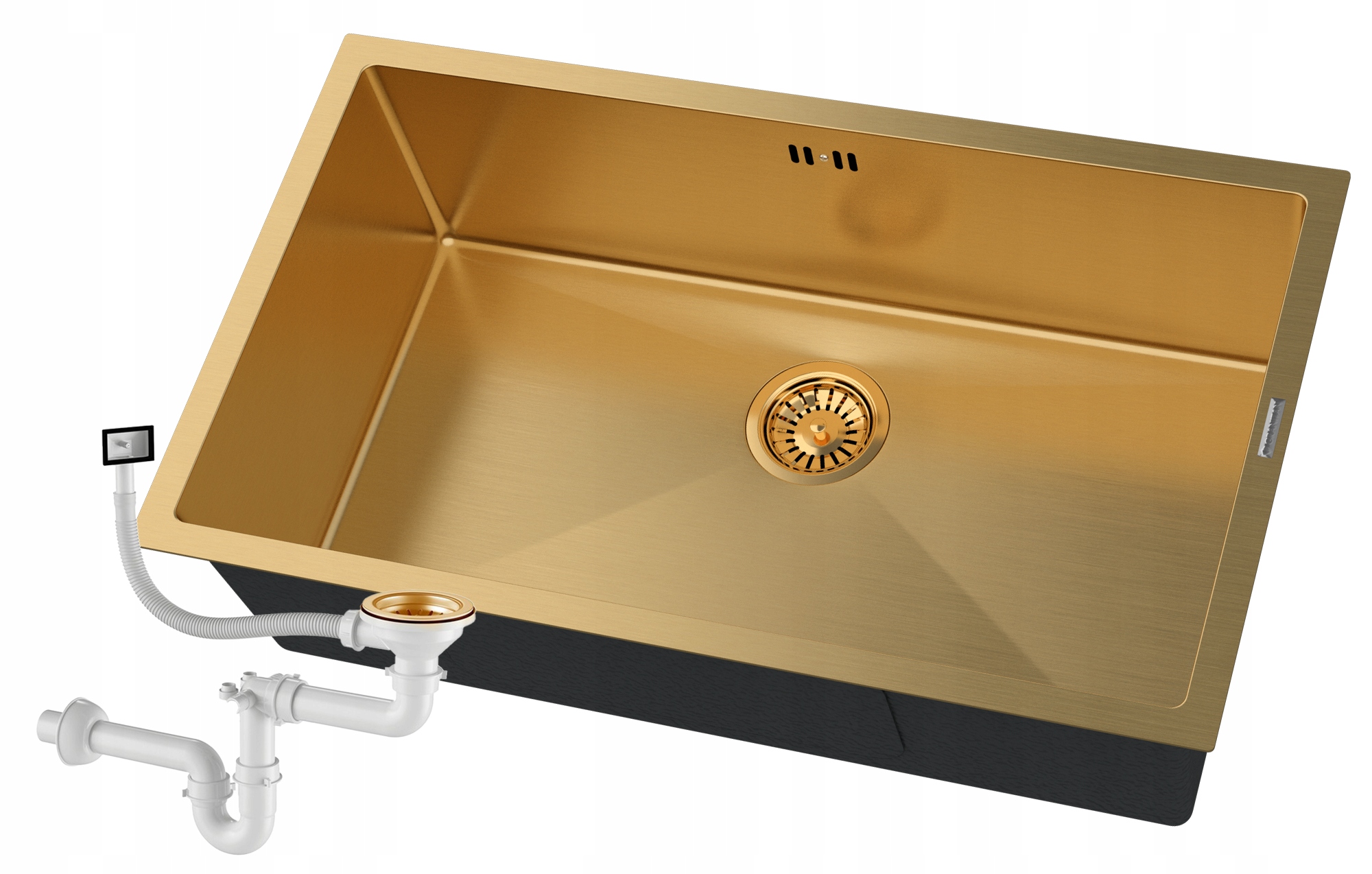 Oceľový Drez Veľká Poddoskaová Komora Jednokomorová, Zlatý BARI74