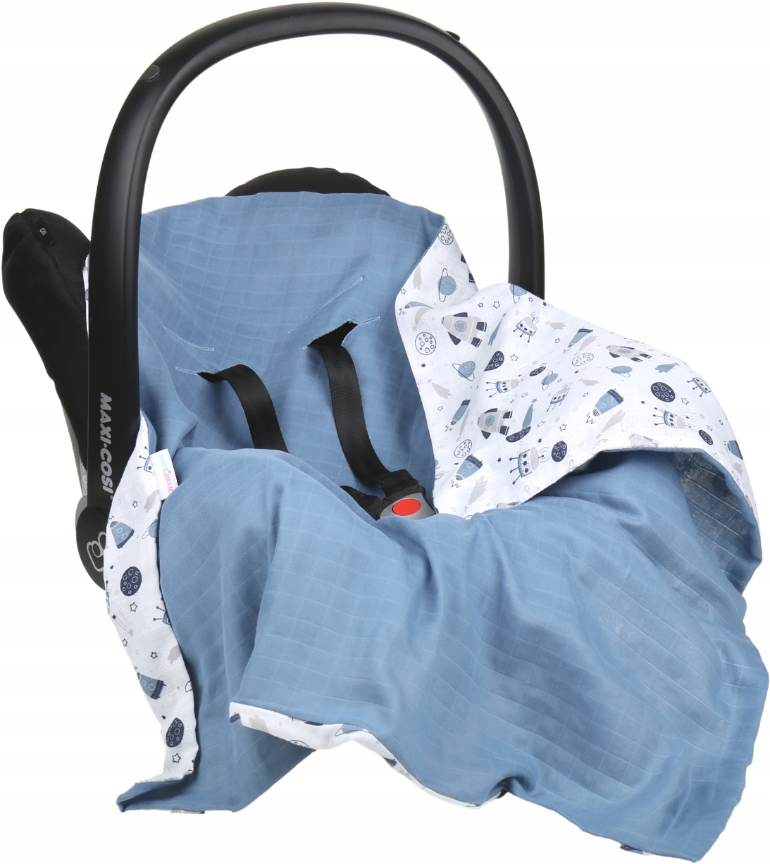 

Babymam Muślinowy Otulacz Kocyk Nosidełka Fotelika