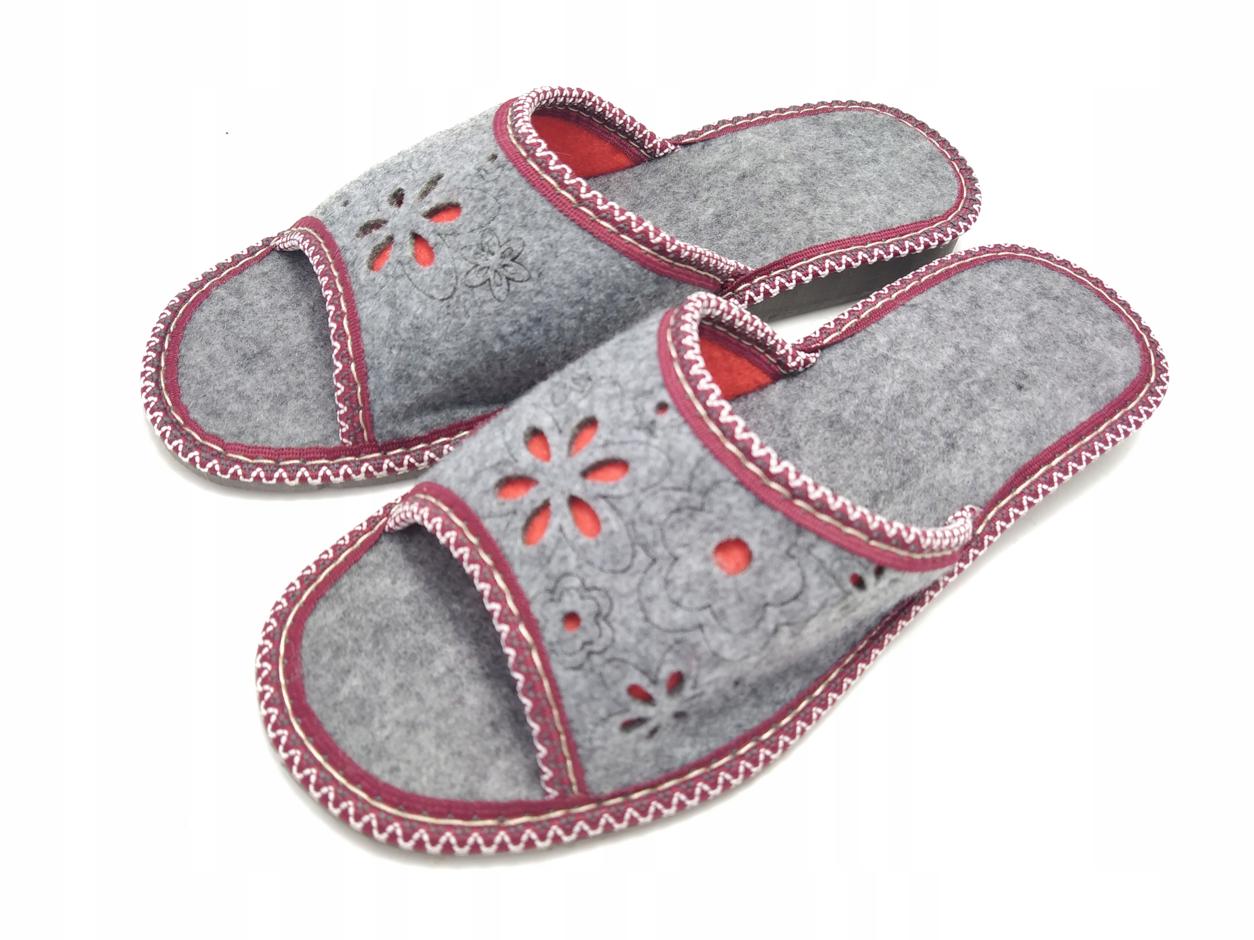 

Damskie klapki pantofle Filcowe fajne laczki 40