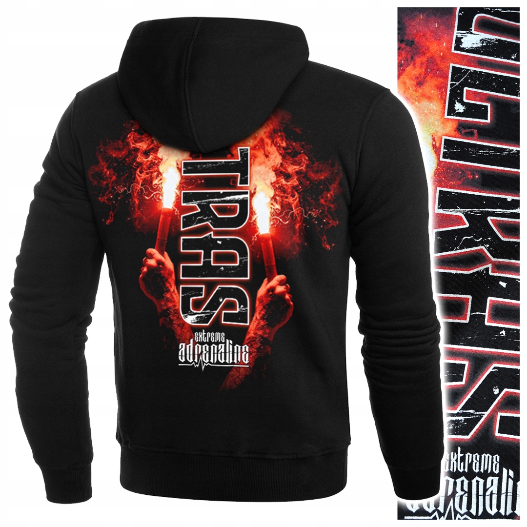 Pánská mikina s kapucí Extreme Adrenaline Kibicowska Race Ultras Flare 3XL