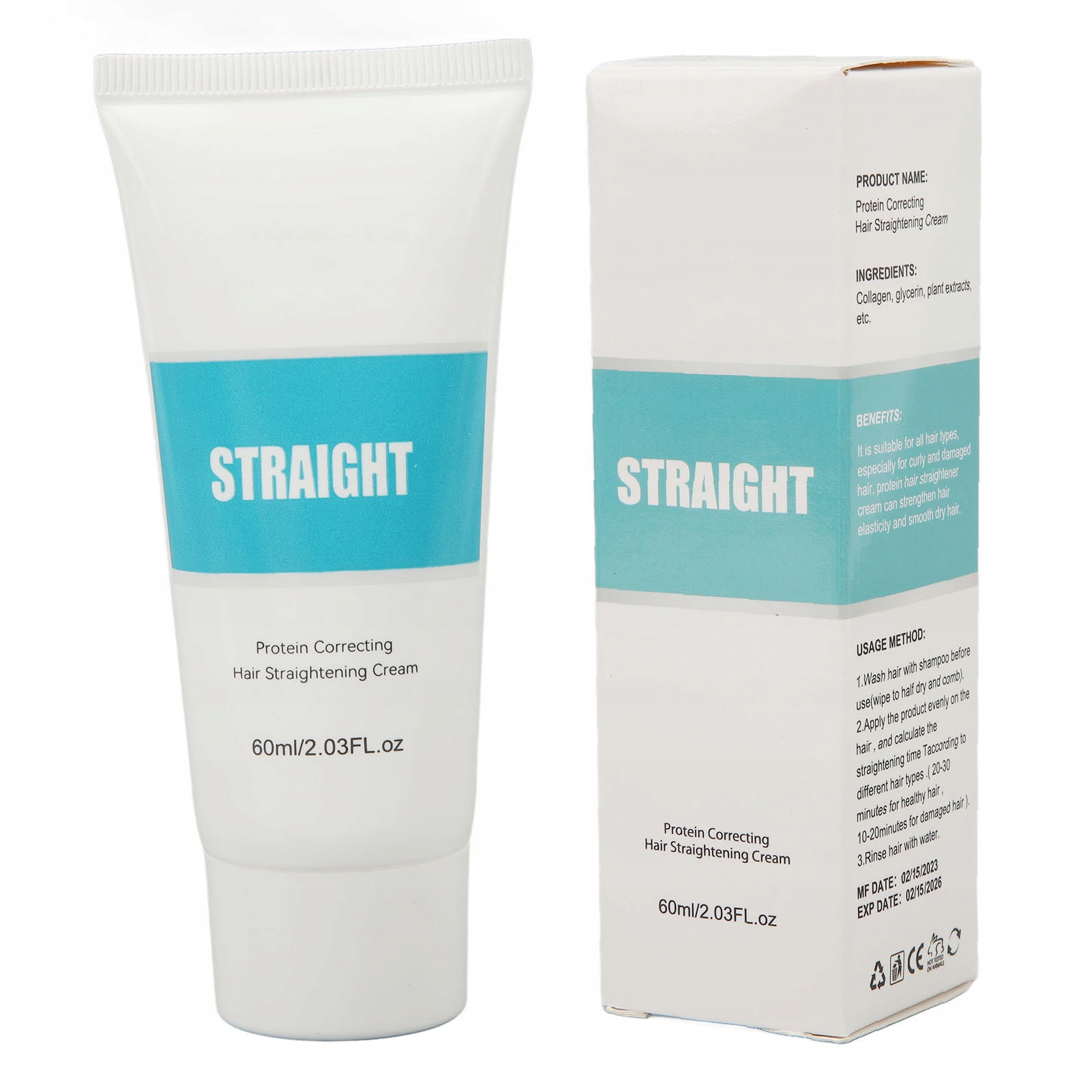 Proteinowy Krem Prostujący Włosy Korygujący