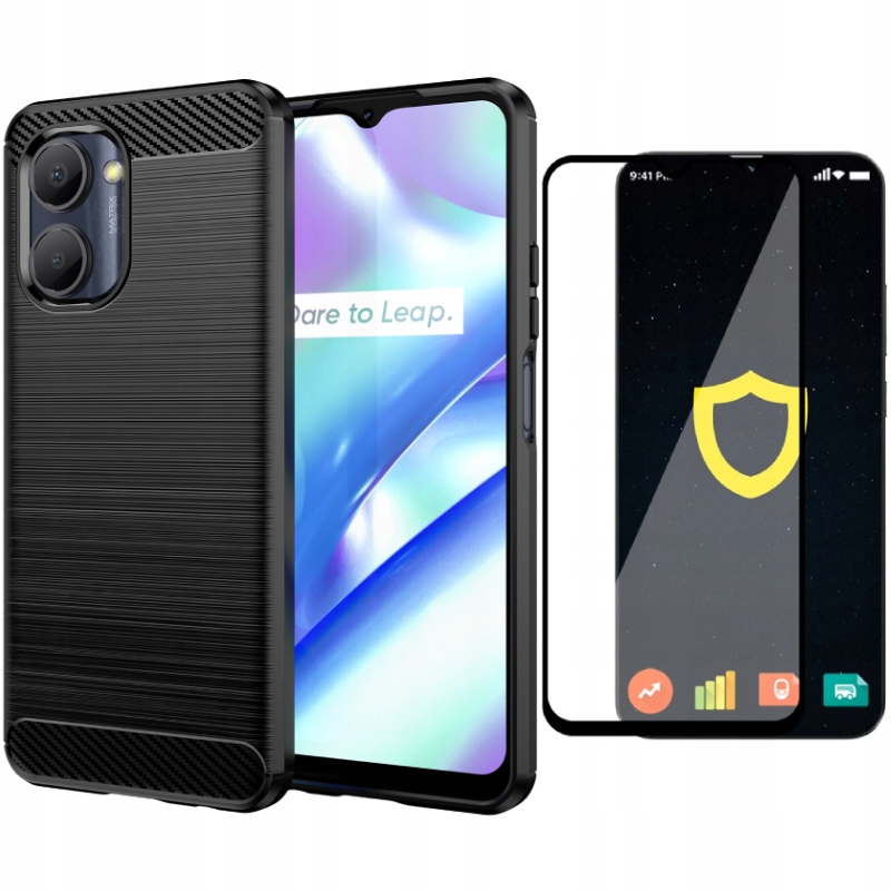 

Etui Pancerne Case Carbon Do Realme C33 Szkło