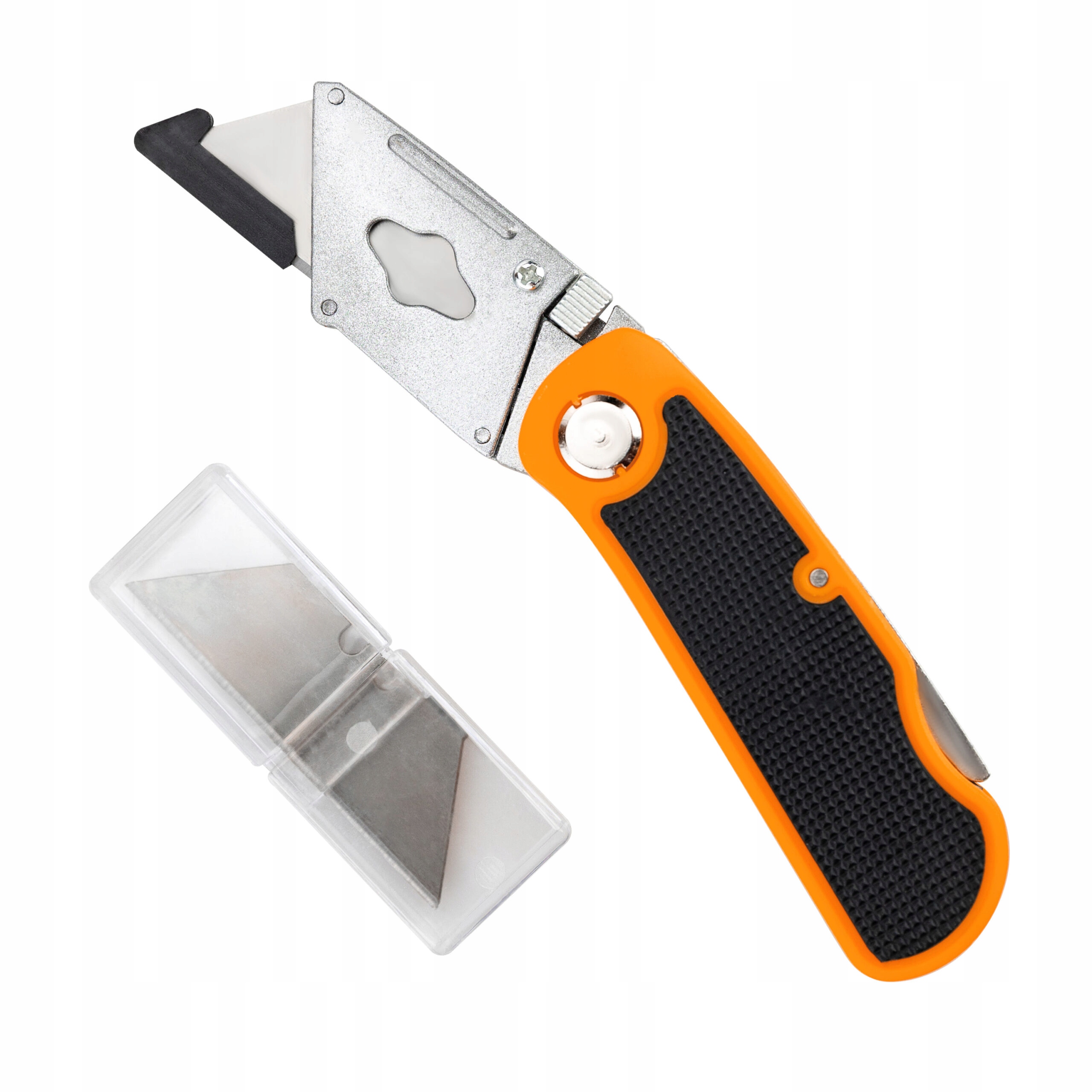 NÓŻ SKŁADANY TAPECIAK + 5 OSTRZY 18 mm MIX NOŻYK DO CIĘCIA VERGIONIC