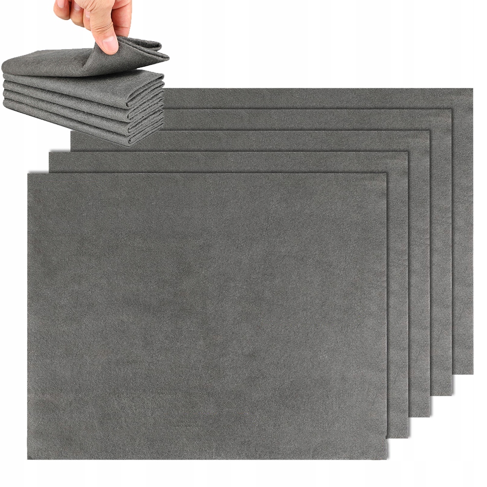 Levně Magická Utěrka Z Mikrovlákna 5X Na Čištění, Savá, 30X40 CM