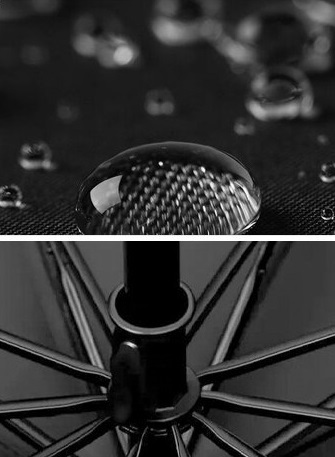 PARASOL SKŁADANY Z ETUI LEKKI WYTRZYMAŁY 8 PANELI Wzór dominujący bez wzoru