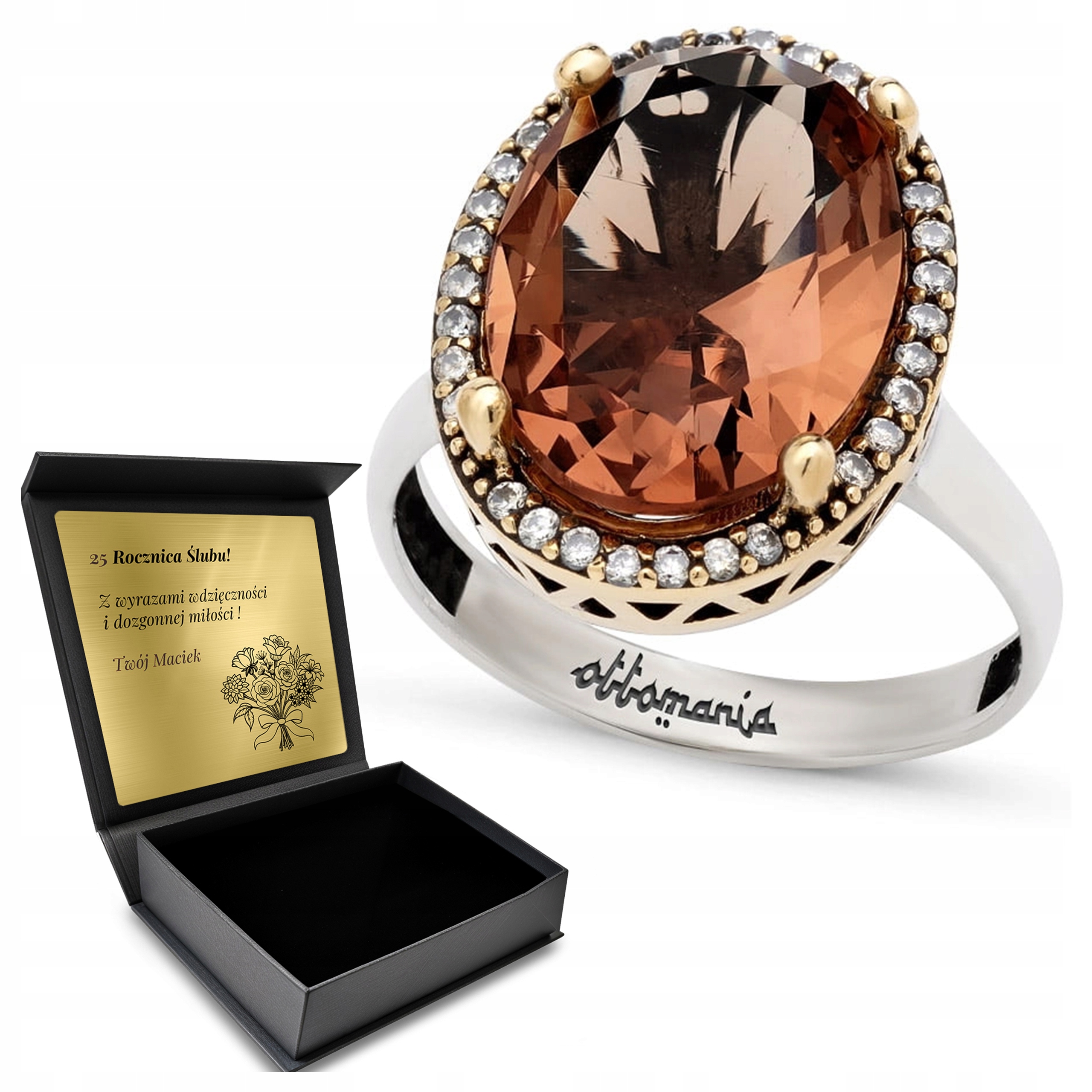 Prstýnek 925 Zirkony Sultán Šperky Pro Ženy Gravírování