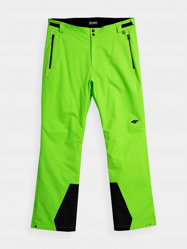 4F Męskie Spodnie Narciarskie 4FPRO SPMN006 Dermizax 20000 Zielone Neon XL