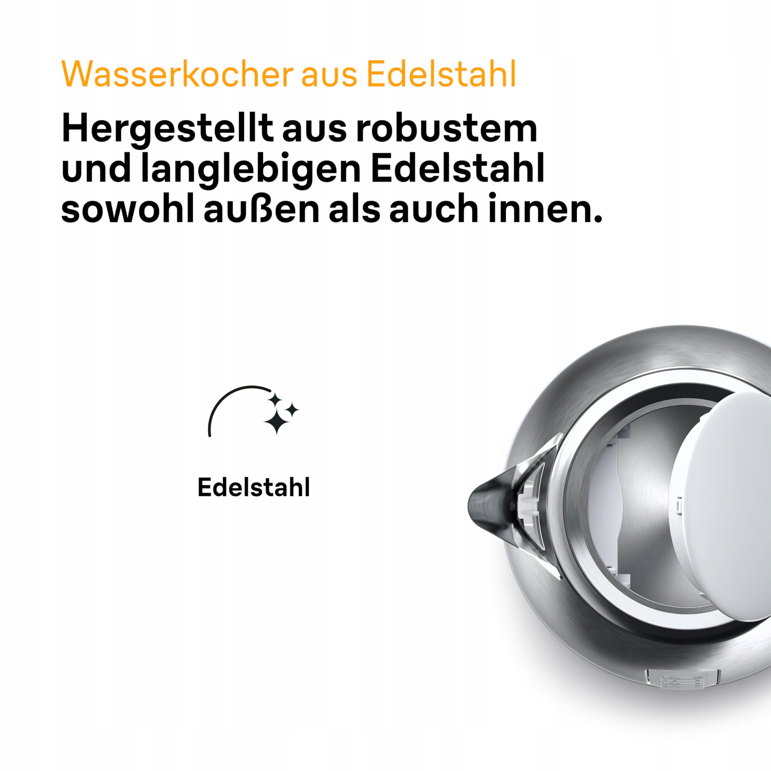 BRAUN PurShine Czajnik Elektryczny 360° 1,7L 2200W Biały — miniatura 2