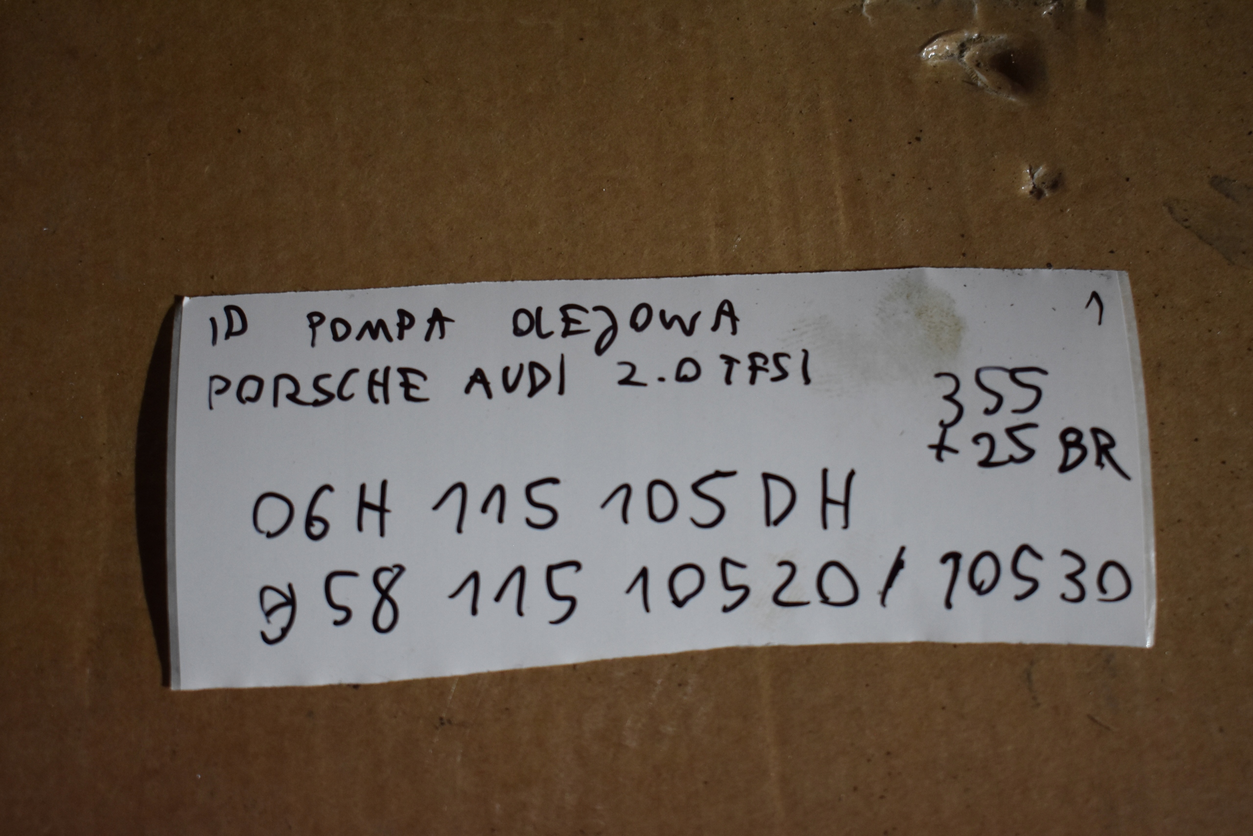 IDEALNA Pompa olio PORSCHE AUDI 2.0 TFSI 1