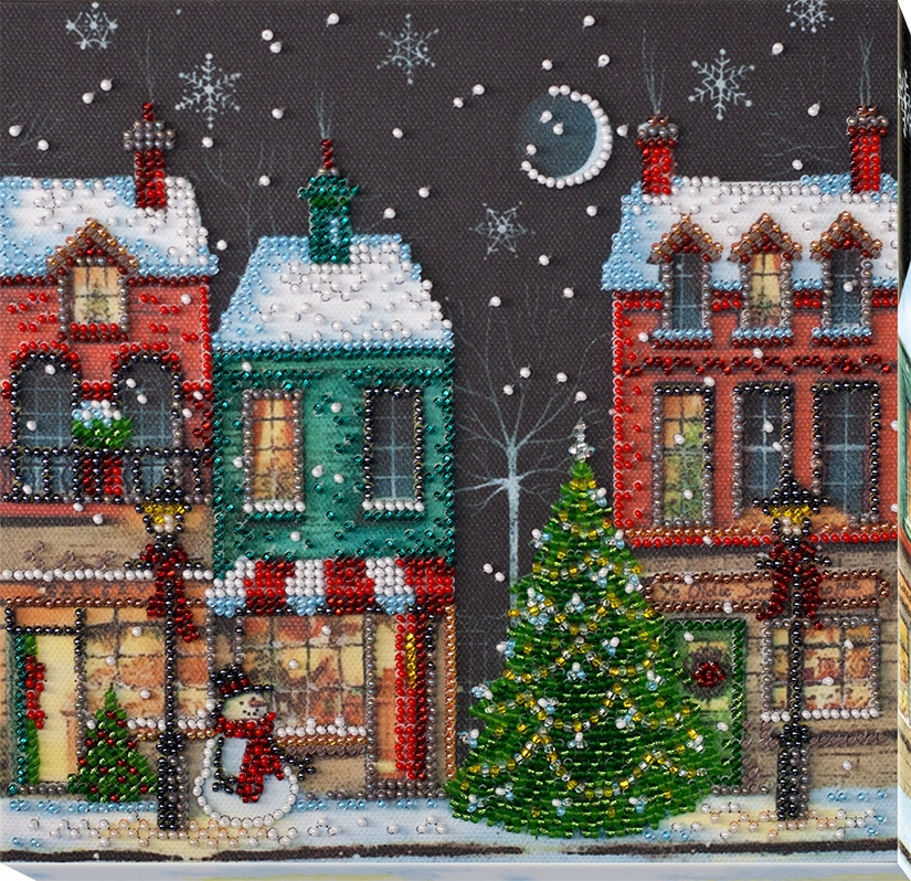 Sada pro vyšívání korálků "Holiday town" Diy korálková výšivka