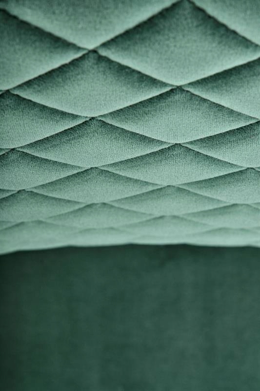 KRZESŁO K444 WELUR ZIELONY / CZARNA STAL HALMAR Rodzaj nóg Gięte