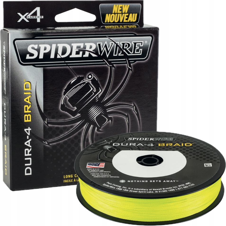 Plecionka Spiderwire DURA-4 Braid Yellow 0,40mm/150m