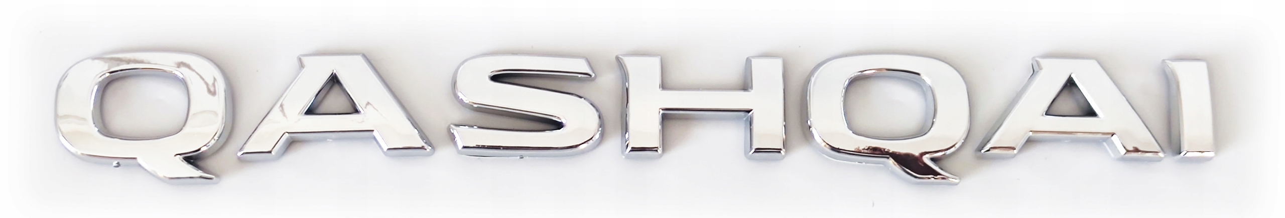 QASHQAI emblemat logo litery chrom 193x18mm