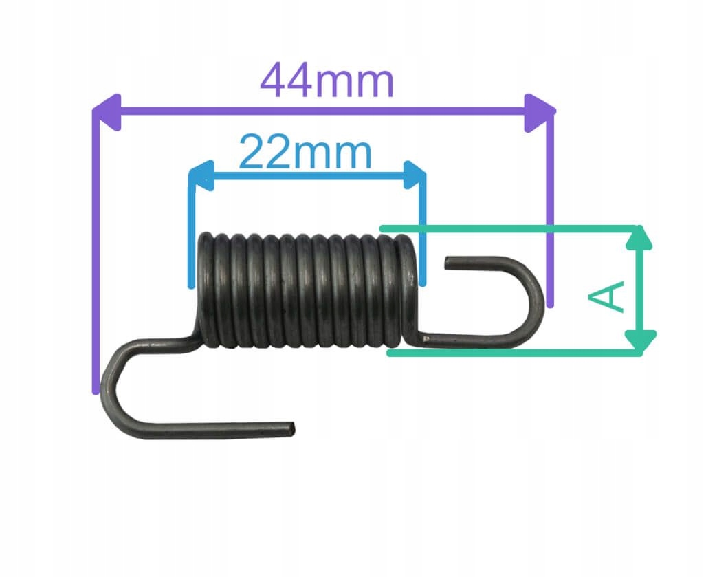 SPRĘŻYNA ODC. PRZEKŁADNI HANDY YLK40N100 YLK46N139 Typ regular (sprężyna)