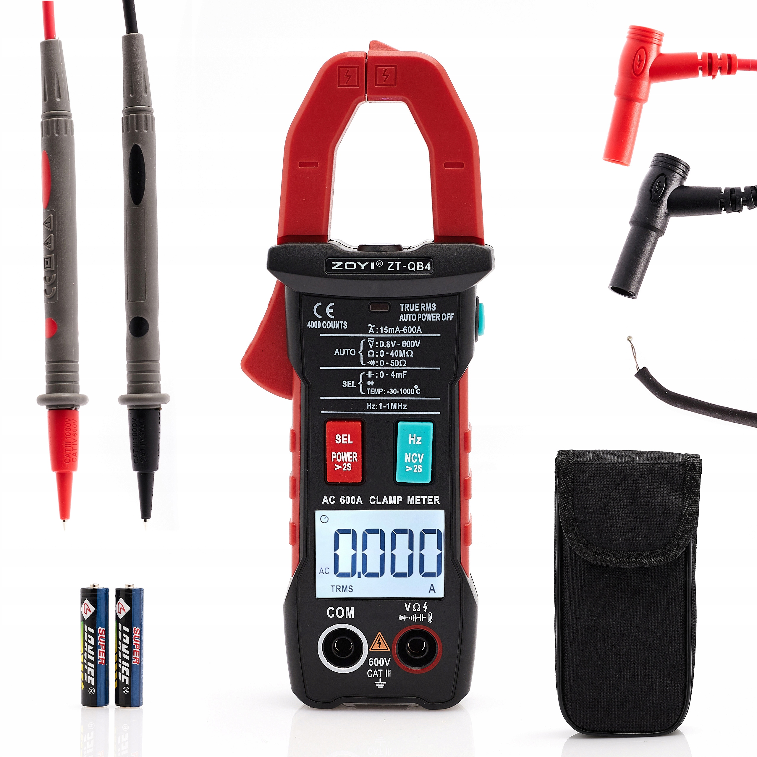 Klešťový Multimetr Měřič Proudového Napětí Zoyi ZT-QB4 LCD displej