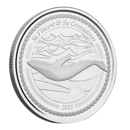 1 oz 2021 Humback Whale srebrna moneta