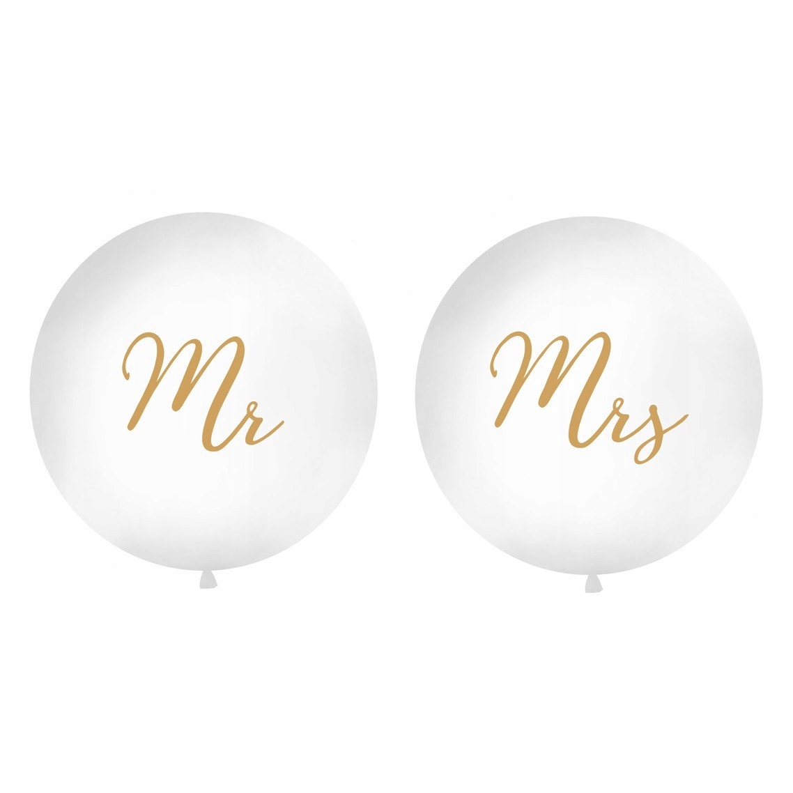 

Balony giganty Mr&Mrs Złote ślub 1m Zestaw 2sz