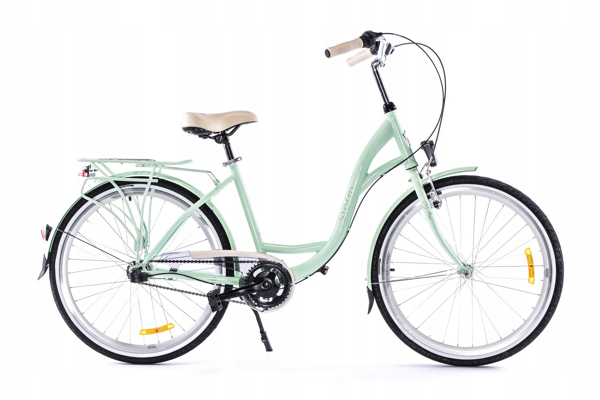 Rower Miejski 26 Storm Stockholm D 15 Stalowy Nexus 3 Mięta